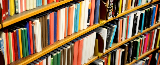 Library bookshelf