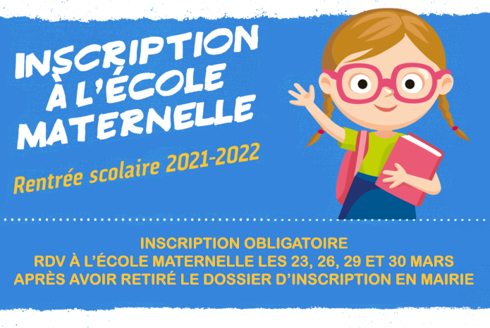 Inscriptions maternelle 2021-2022
