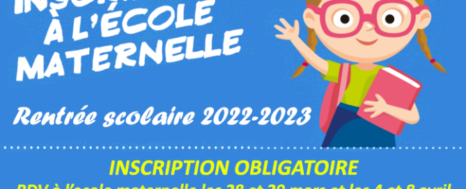 Slide Inscriptions maternelle 2022