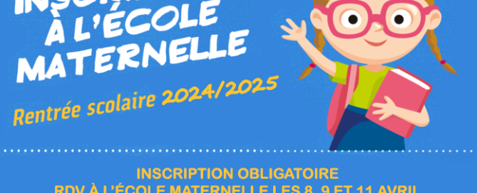 Inscription maternelle 2024-2025