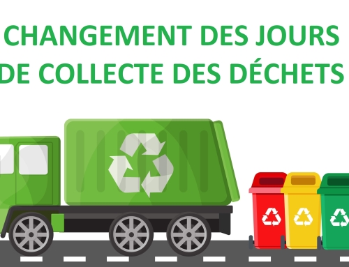 CHANGEMENT DES JOURS DE COLLECTE DES DÉCHETS