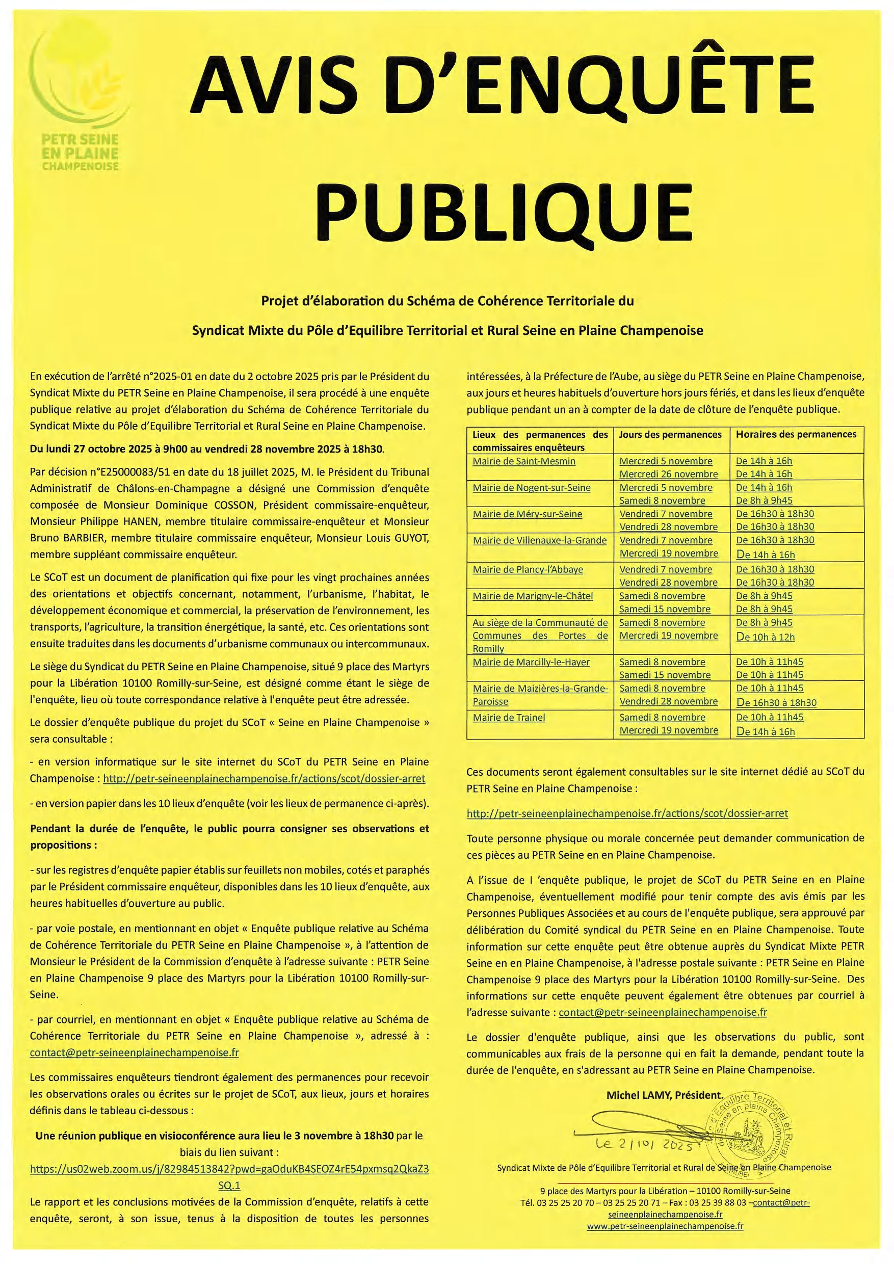 enquete publique scot