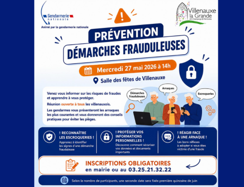 RÉUNION D’INFORMATION – DÉMARCHES FRAUDULEUSES