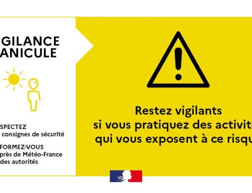 ALERTE RETOUR CANICULE : VIGILANCE JAUNE