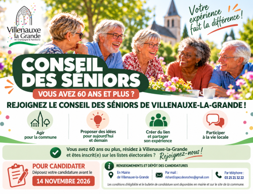 PARTICIPEZ AU CONSEIL DES SENIORS