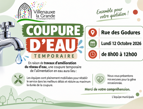 COUPURE D&rsquo;EAU