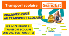 INSCRIPTIONS TRANSPORTS SCOLAIRES RENTREE 2026-2027