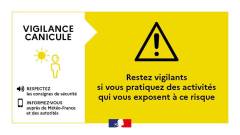 ALERTE RETOUR CANICULE : VIGILANCE JAUNE