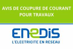 COUPURE D’ÉLECTRICITÉ POUR TRAVAUX