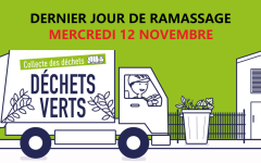 FIN DU RAMASSAGE DES DÉCHETS VERTS