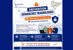 RÉUNION D’INFORMATION – DÉMARCHES FRAUDULEUSES