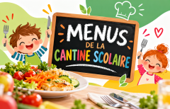 MENUS DE LA CANTINE SCOLAIRE D’OCTOBRE